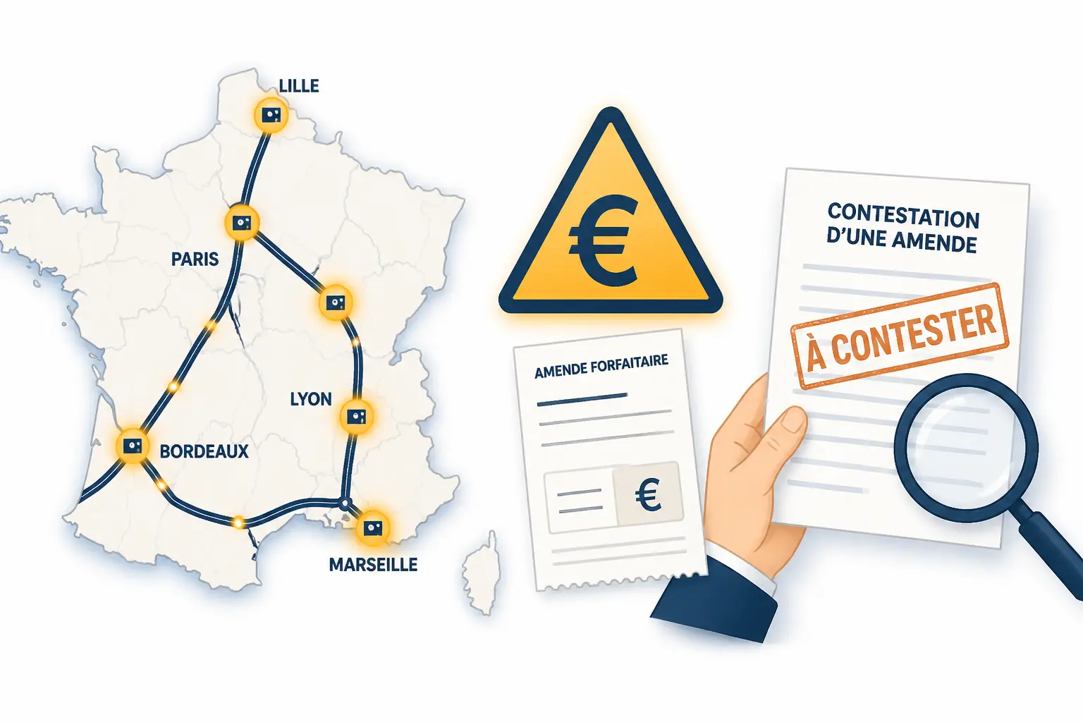 Radar covoiturage : carte routière, amende, ticket de contravention et contestation d’une fausse détection